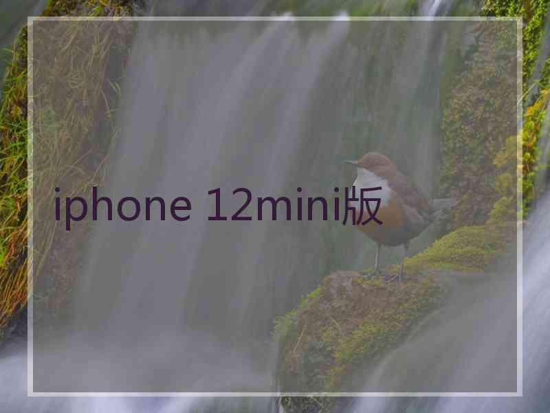 iphone 12mini版 iphone 12mini版