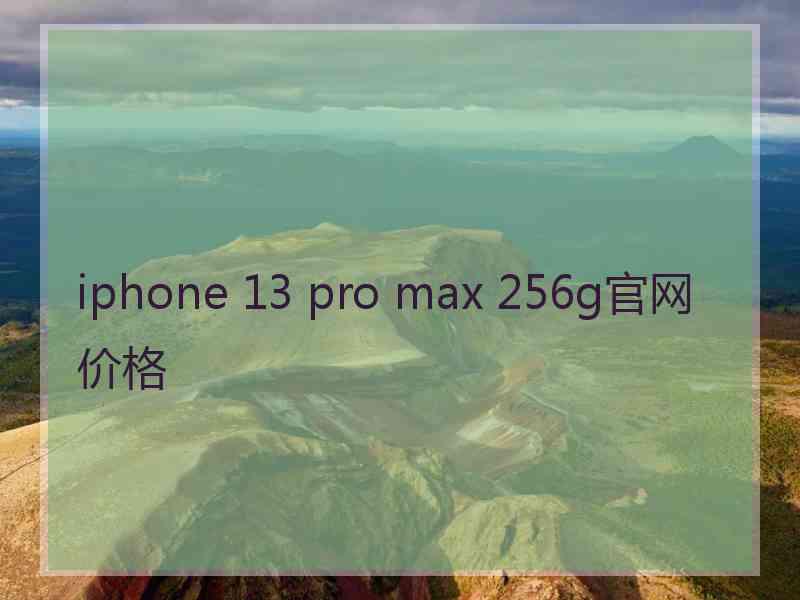 iphone 13 pro max 256g官网价格 iphone 13 pro max 256g官网价格