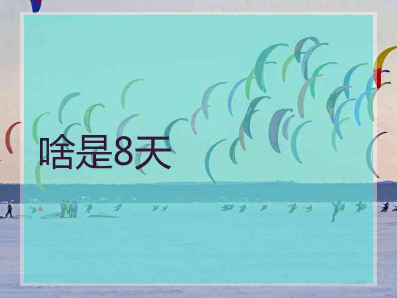 啥是8天 啥是8天