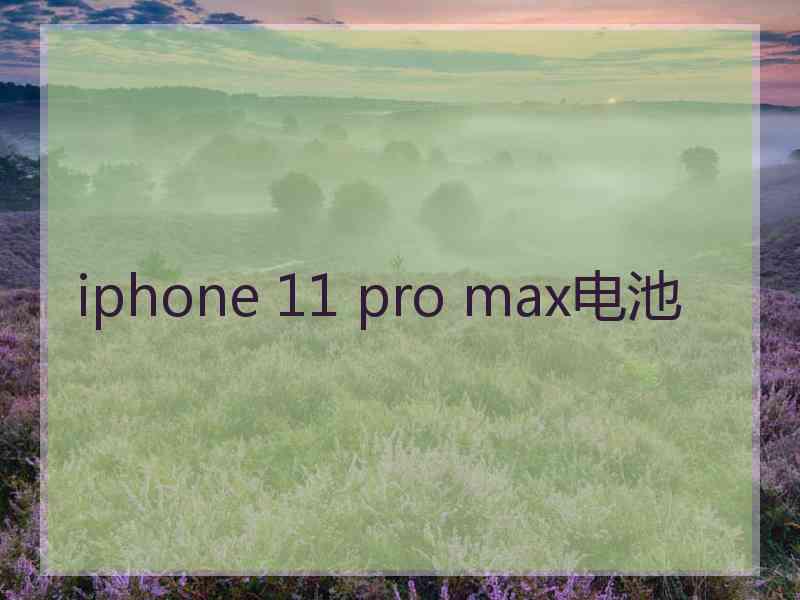 iphone 11 pro max电池 iphone 11 pro max电池