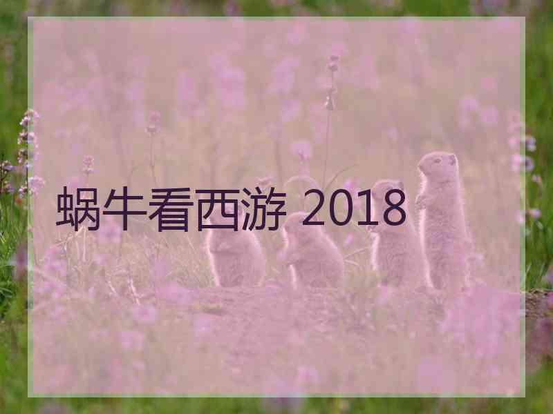 蜗牛看西游 2018 蜗牛看西游 2018