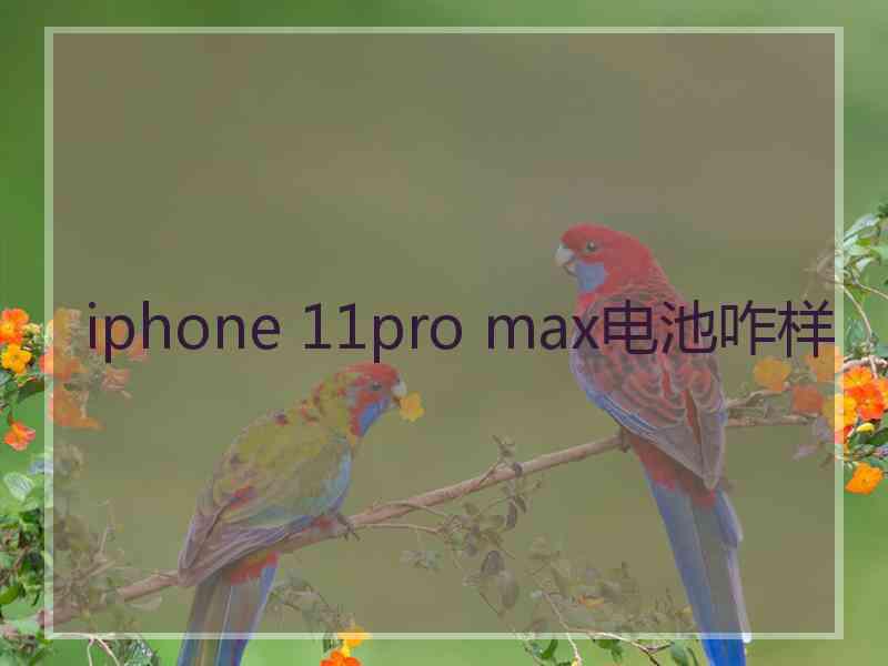 iphone 11pro max电池咋样 iphone 11pro max电池咋样