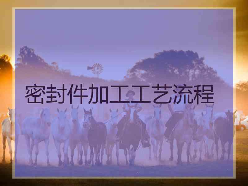 密封件加工工艺流程