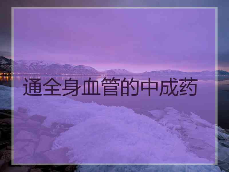 通全身血管的中成药