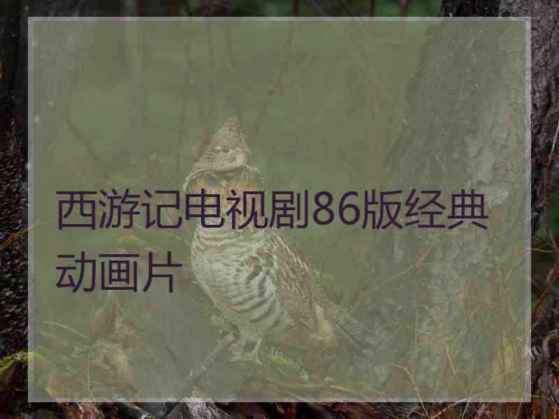 西游记电视剧86版经典动画片