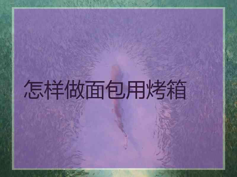 怎样做面包用烤箱