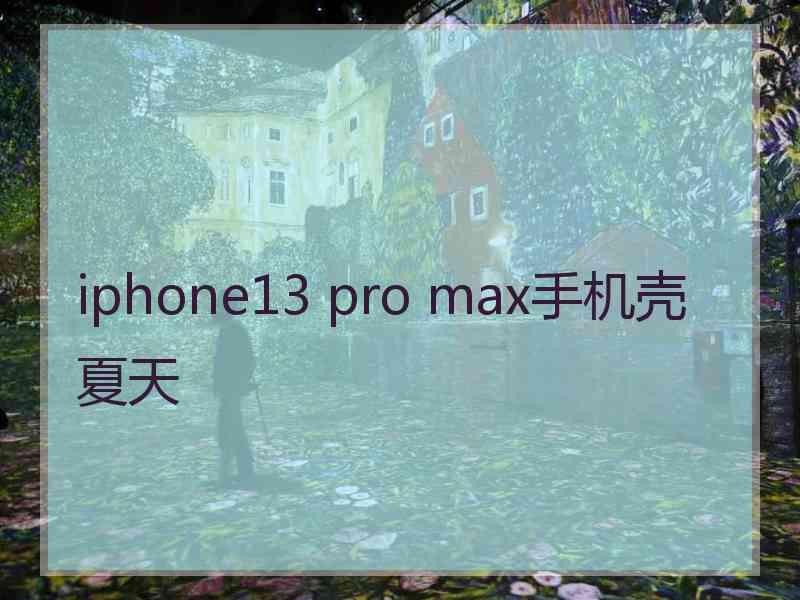 iphone13 pro max手机壳夏天