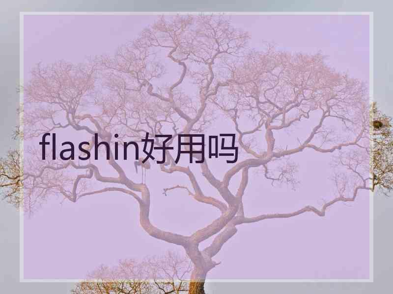 flashin好用吗