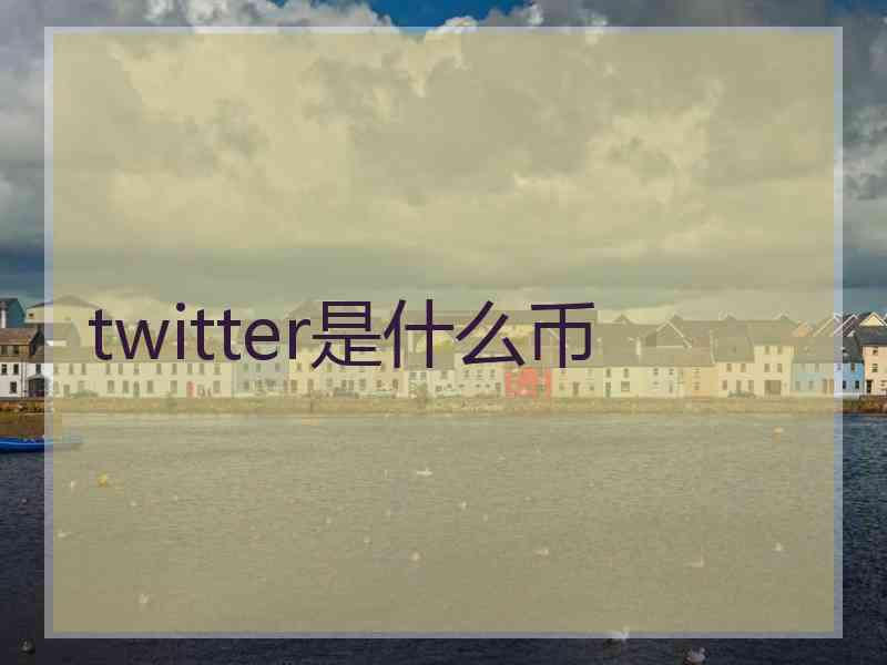 twitter是什么币