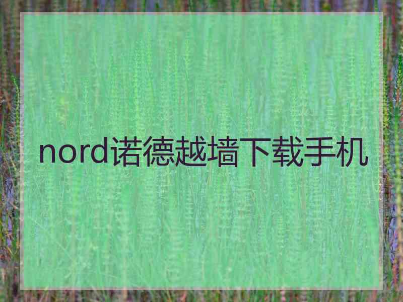nord诺德越墙下载手机
