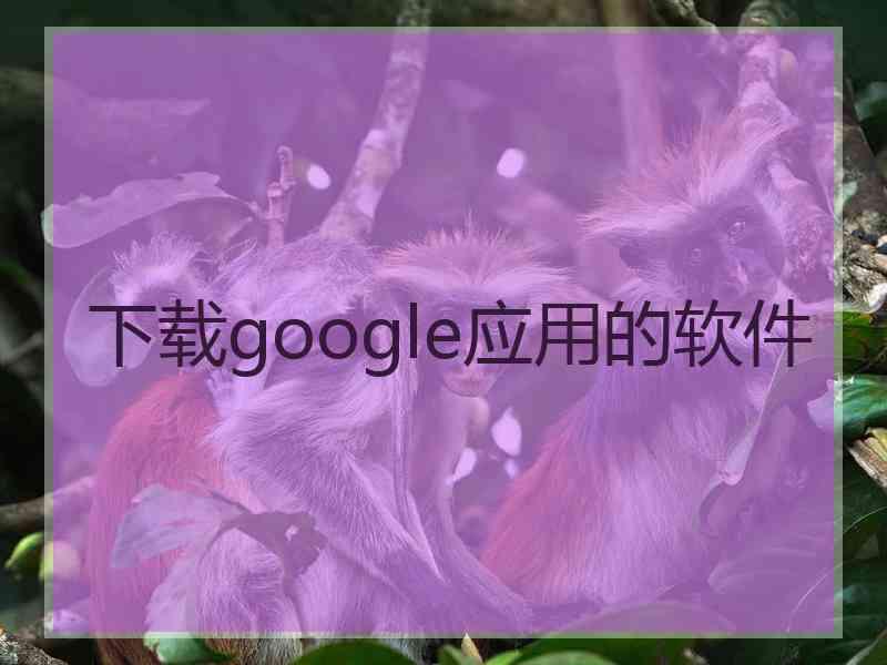 下载google应用的软件