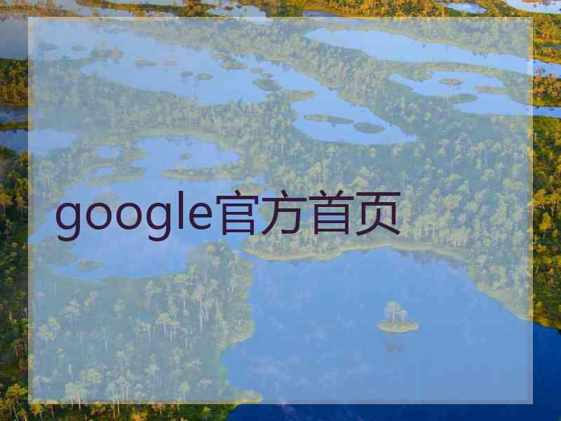 google官方首页