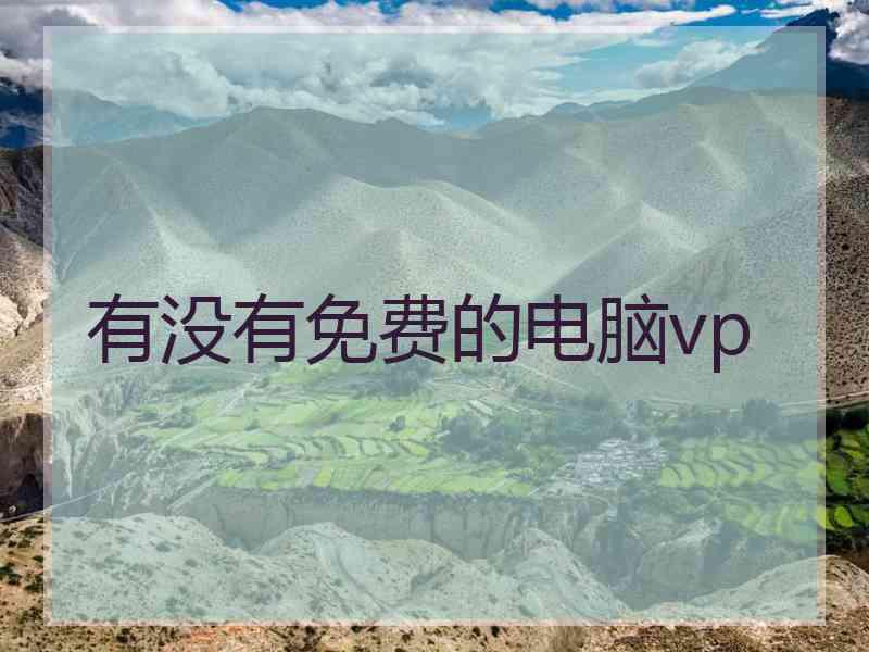 有没有免费的电脑vp