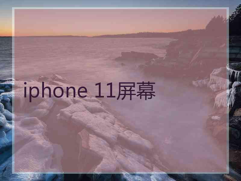 iphone 11屏幕