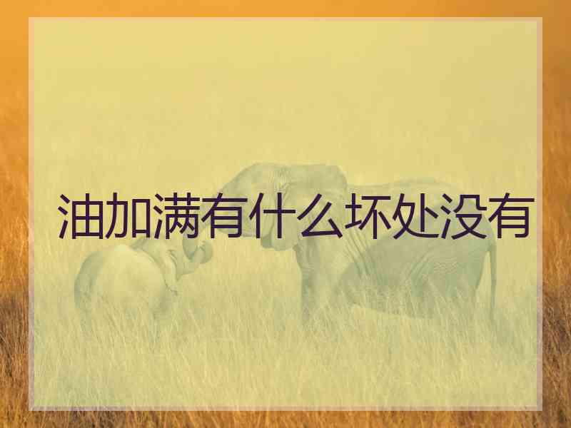 油加满有什么坏处没有