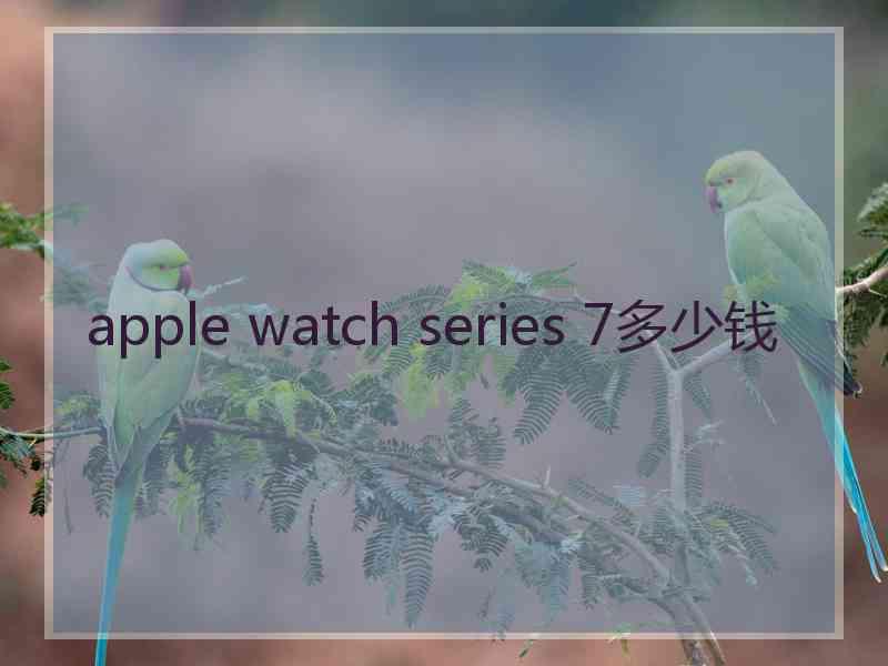 apple watch series 7多少钱