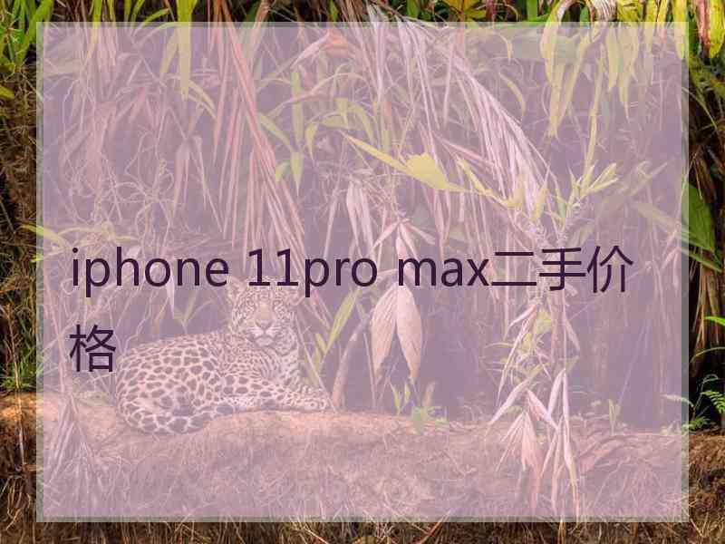 iphone 11pro max二手价格