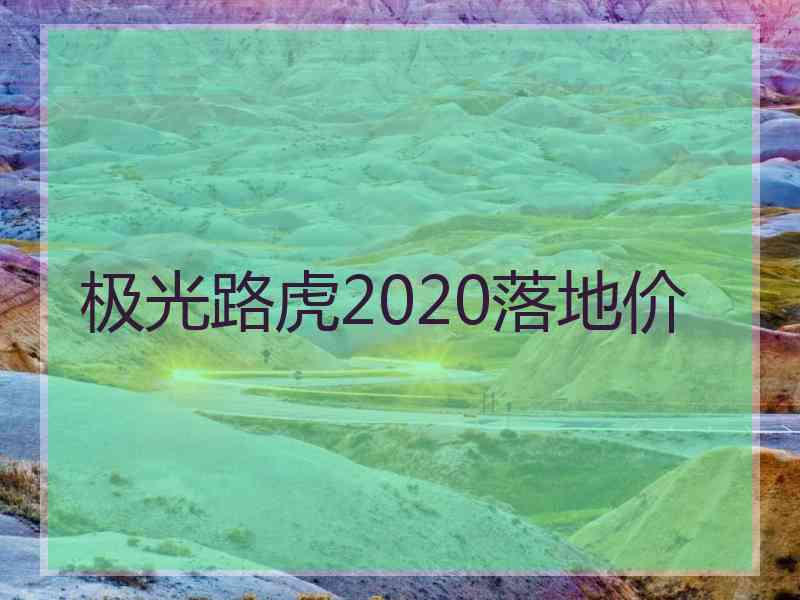极光路虎2020落地价