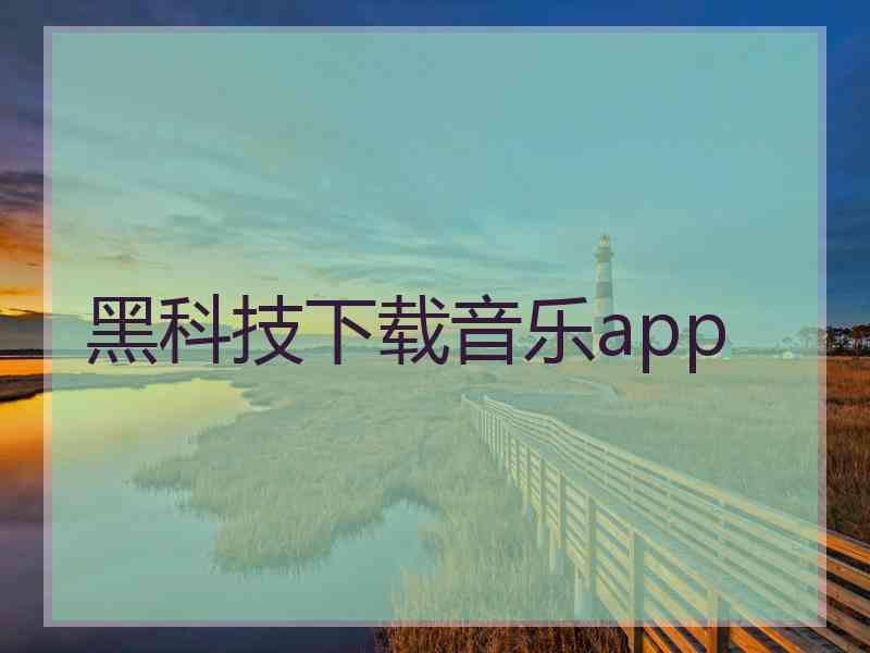 黑科技下载音乐app