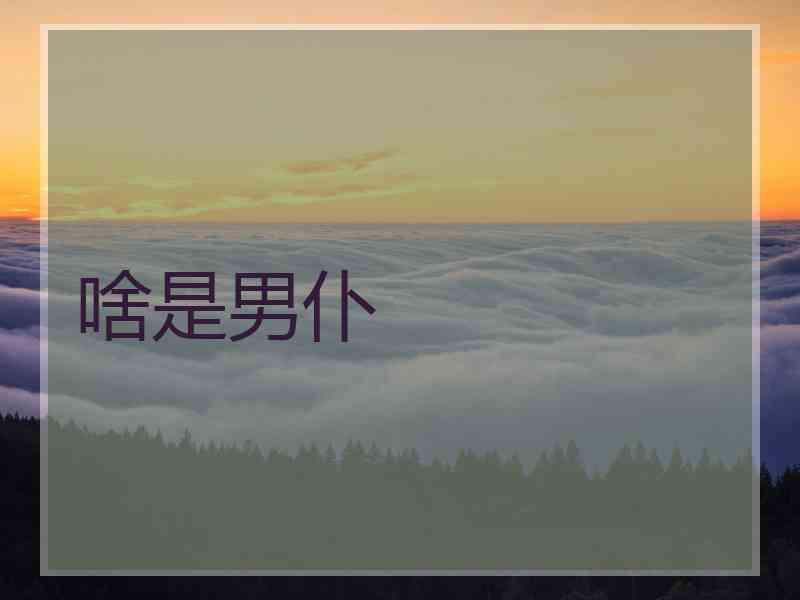 啥是男仆