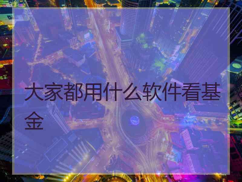 大家都用什么软件看基金