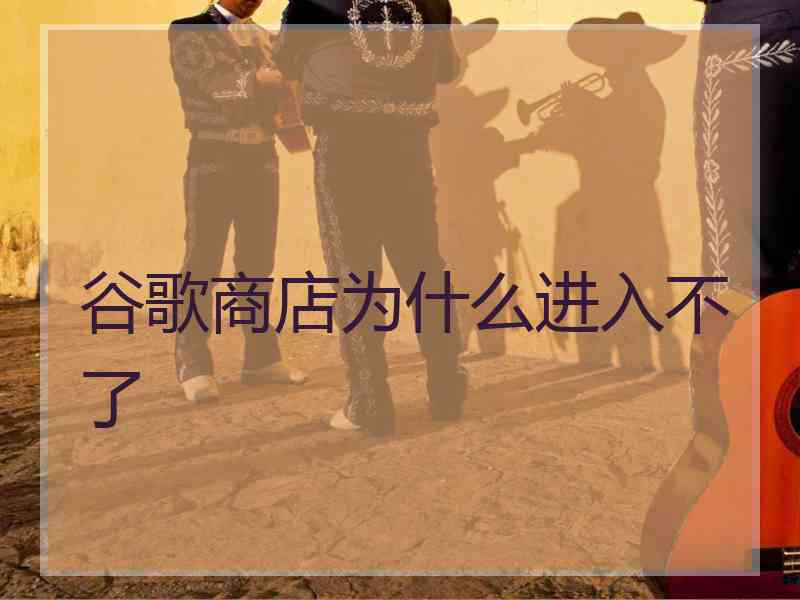 谷歌商店为什么进入不了