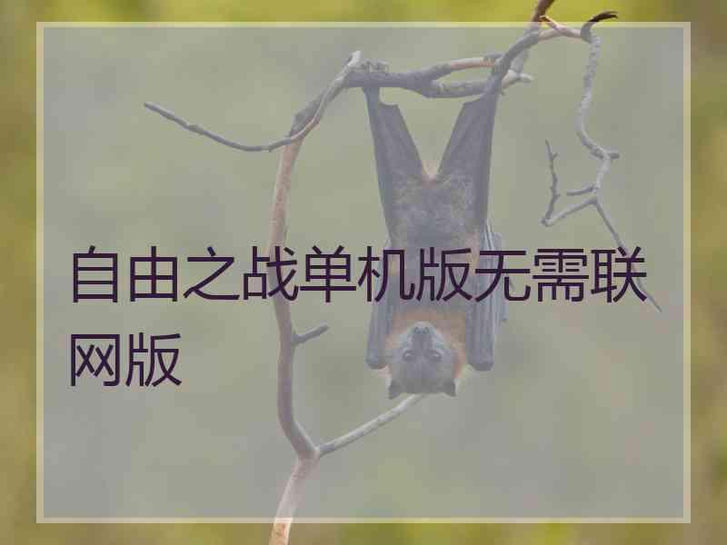 自由之战单机版无需联网版