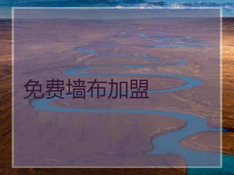 免费墙布加盟