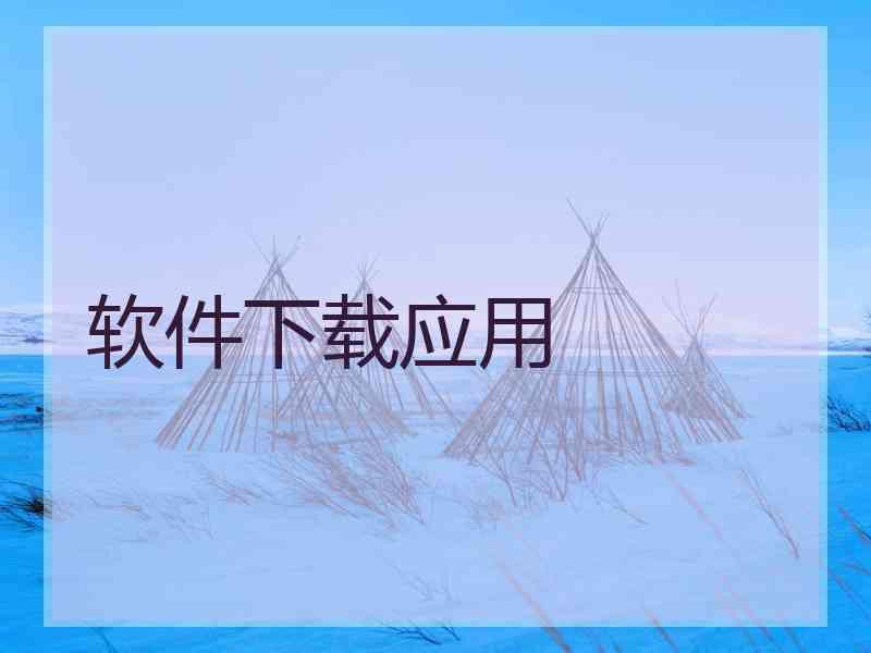 软件下载应用
